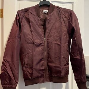 Maroon Light Bomber Jacket